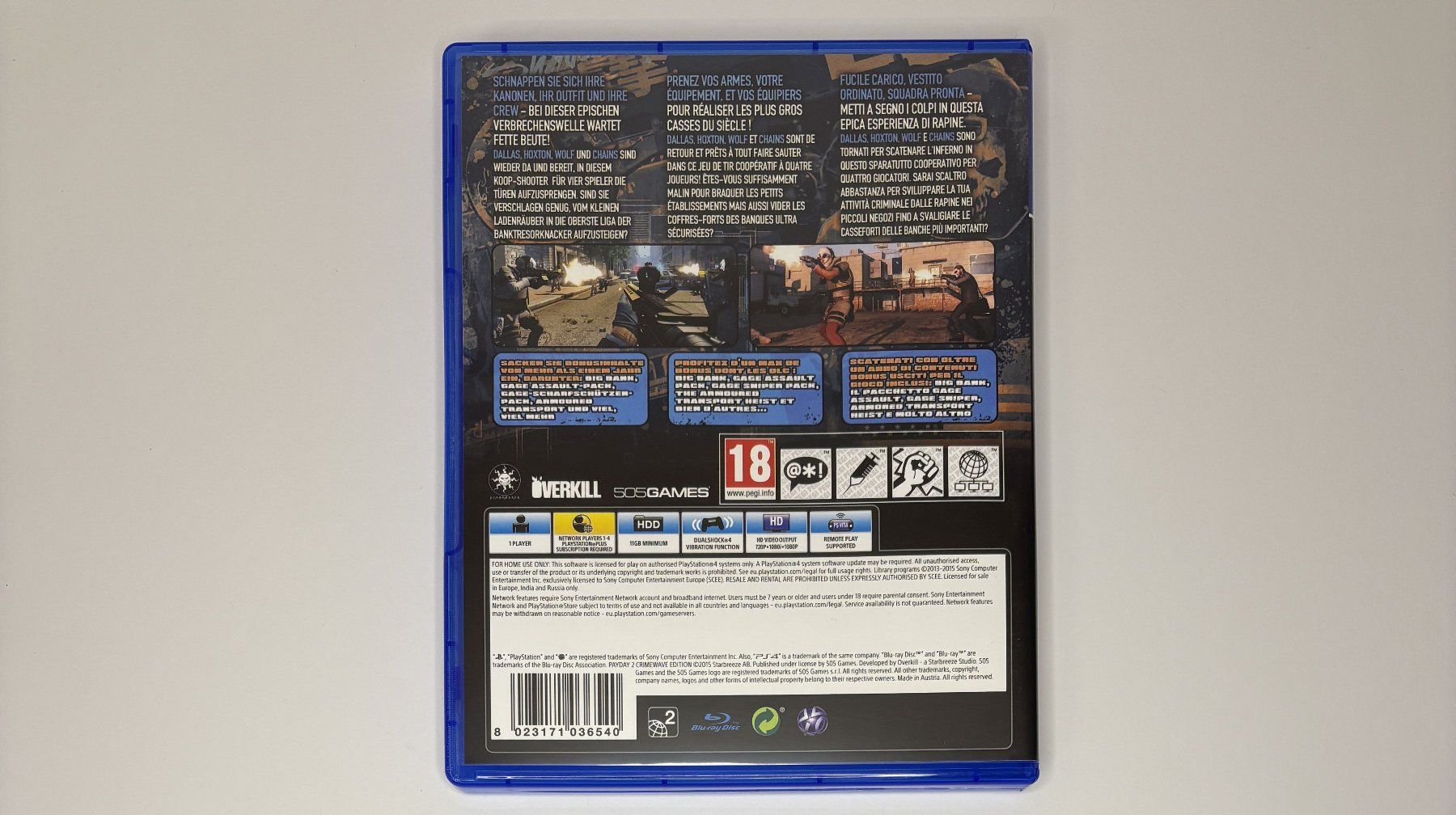 Giochi: PS4 - PayDay 2: Crimewave Edition – Usato da Allschwil venduto da Bullach 2