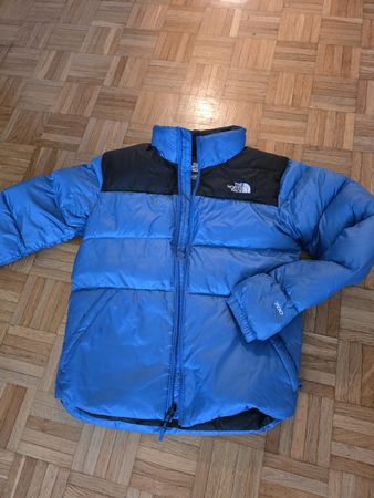 The North Face Daunenjacke 700, blau/schwarz, Gr. S