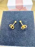 Ohrringe aus Echtem Gelbgold 18 Karat 750‰