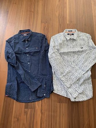 2 Langarm Hemden von Superdry M slim fit