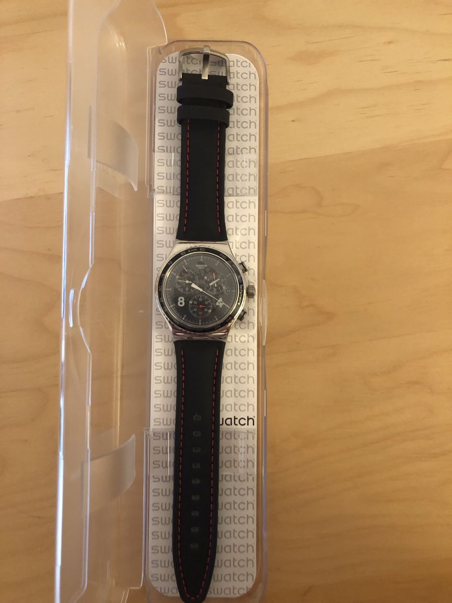 Swatch Uhren: Swatch Chrono "Blackie" – Neu (gemäss Beschreibung) aus Biel/Bienne von heureuxsansrien