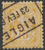 CH - Ziffermuster - Zst. Nr. 63A - Kastenstempel Aigle