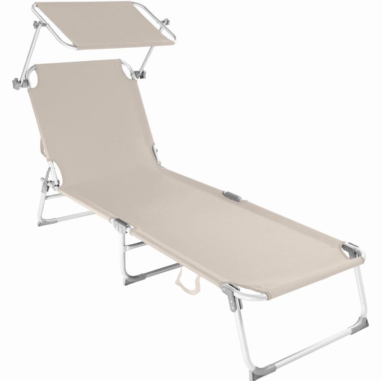 Chaise longue pvc beige pliable Kaufen auf Ricardo