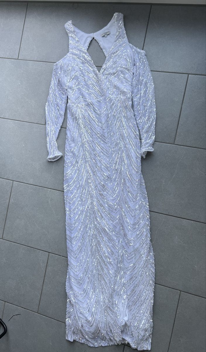 Vestiti: Kleid lang mit Glitzerpailletten – Nuovo (secondo la descrizione) da Goldau venduto da mar_spt6 7