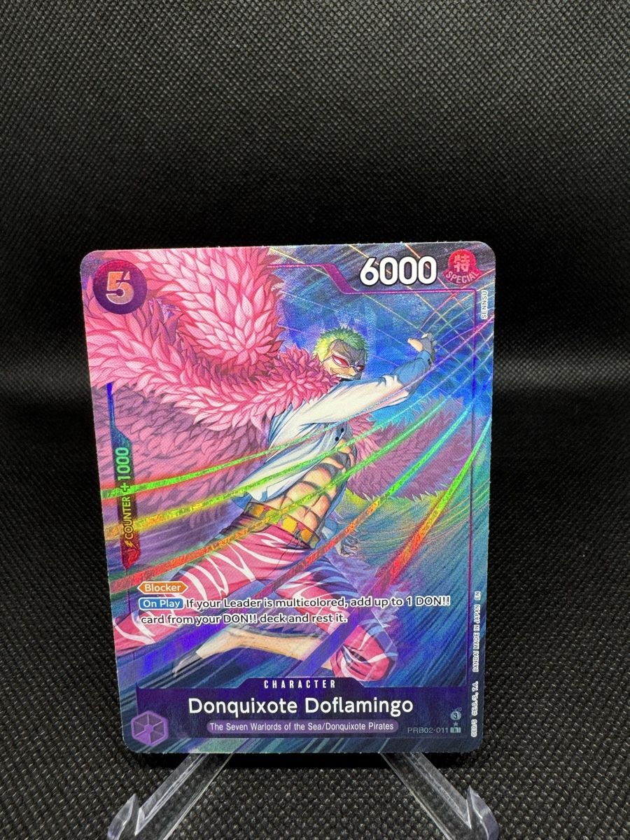 Bandai Carte collezionabili: Donquixote Doflamingo PRB02-011 – Nuovo (secondo la descrizione) da Langenthal venduto da LilPareTCG
