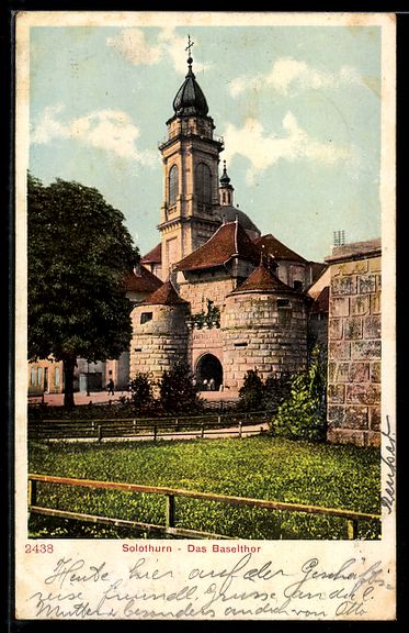 Cartes postales: AK Solothurn, Das Baseltor – D'occasion à Berlin par bartko-reher