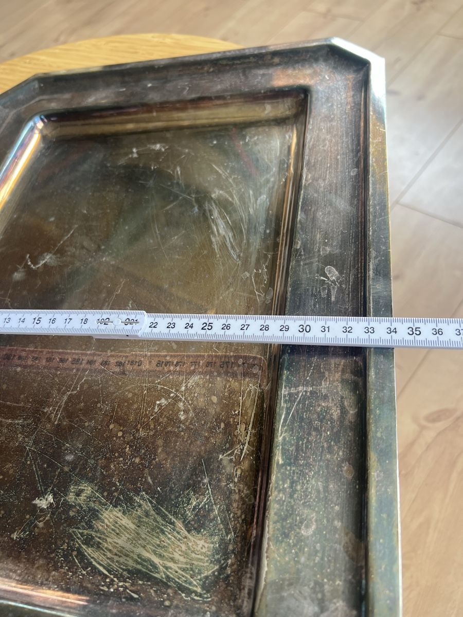 Berndorf Piatti di portata: Versilbertes Berndorf Serviertablet – Usato da Laufen venduto da groove60 4