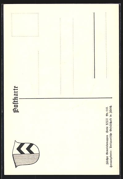 Cartoline postali: Winkel, Wappen der Gemeinde mit Erkläru – Usato da Berlin venduto da bartko-reher 1