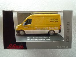 NEU- Schuco 27312 H0 MB "SWISS POST" DIE POST LA POSTE