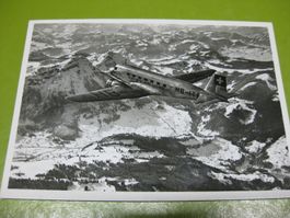 AK Swissair DC 2 mit Mythen