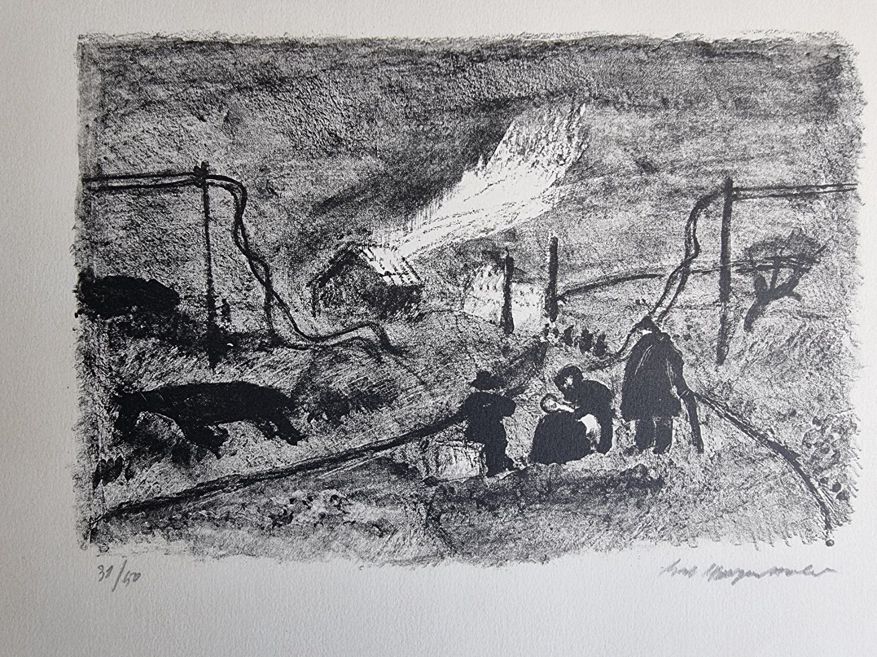 Grafica & Litografie: ERNST MORGENTHALER LITHOGRAPHIE SIGNIERT NUMMERIERT – Usato da Gersau venduto da kunst-online 1