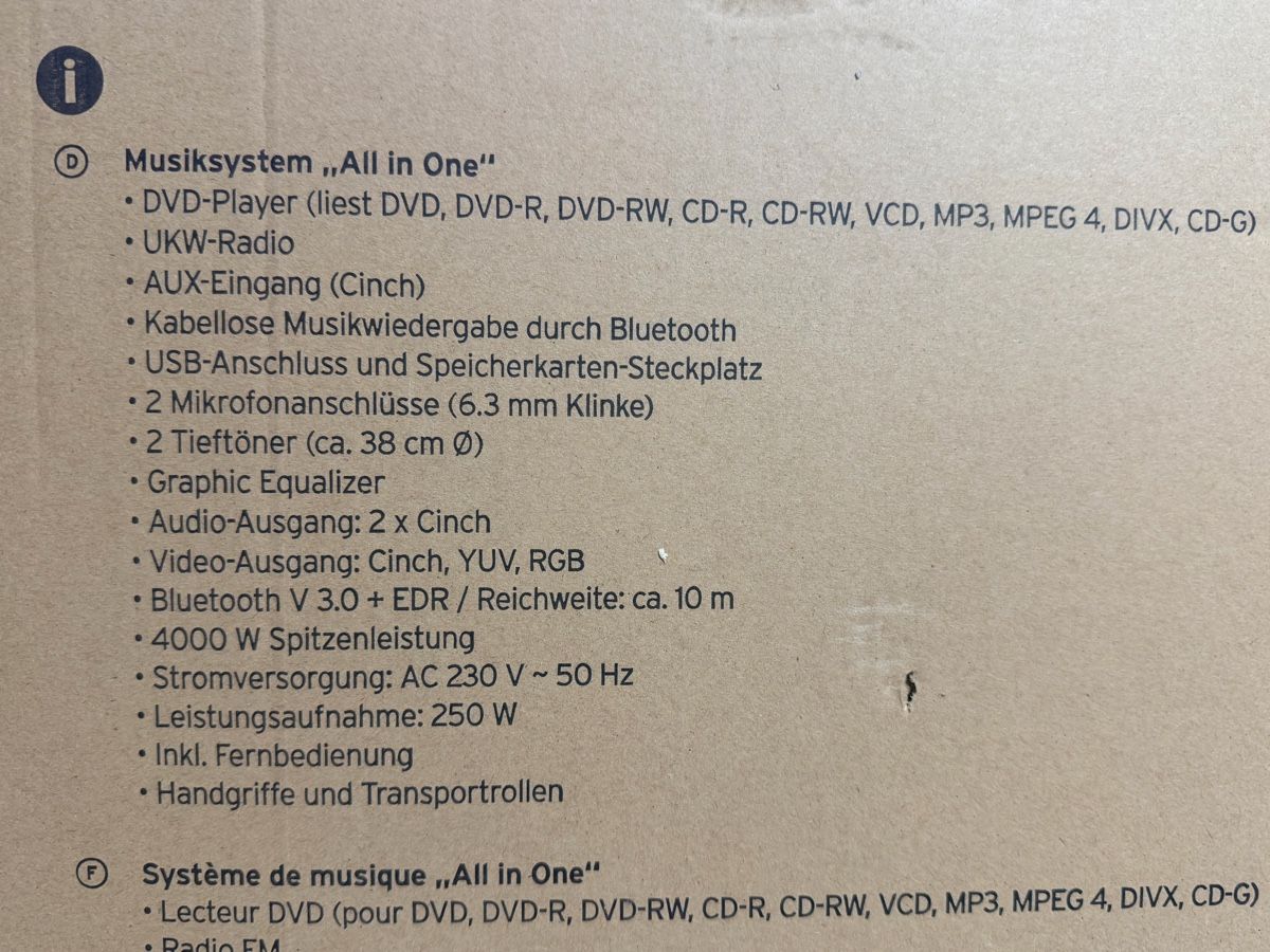 Casse acustiche: Super Speaker Partybox – Usato da Zürich venduto da d-ron 3