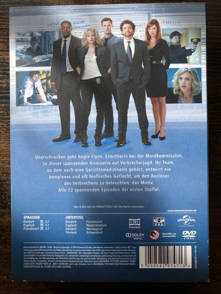 Alle DVDs: Motive Staffel eins DVD – Gebraucht aus Glarus von Jhuber78 1