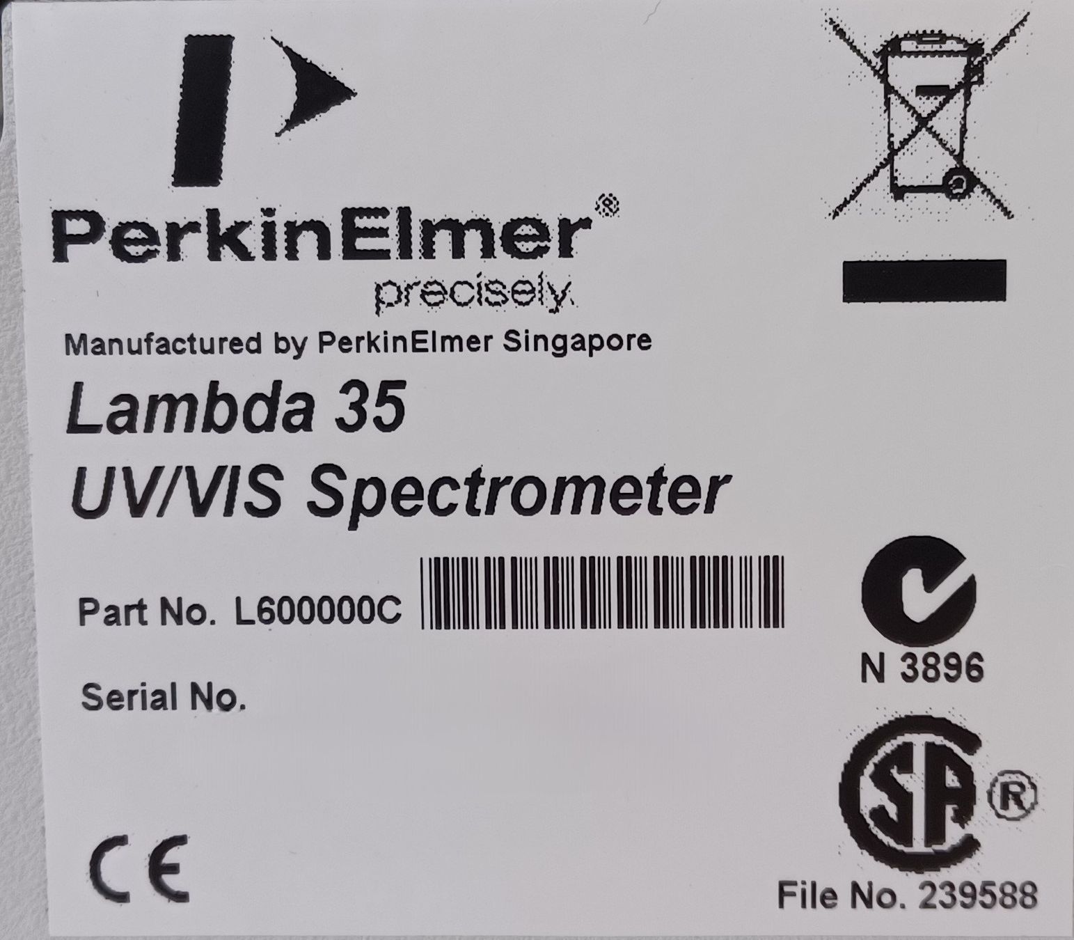 Accessori da laboratorio: Perkin Elmer Lambda 35 UV/Vis Spectrophotometer – Difettoso da Niederdorf venduto da LeptonAG_Labor 8