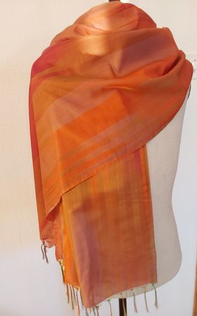 Schal Foulard orange