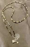 Achat Halb-Edelsteinkette mit 925 Sterling Silber Einsätze