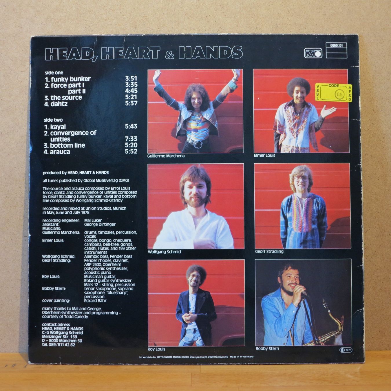 Schallplatten: Head, Heart & Hands / LP – Gebraucht aus Zürich von Naim60 1