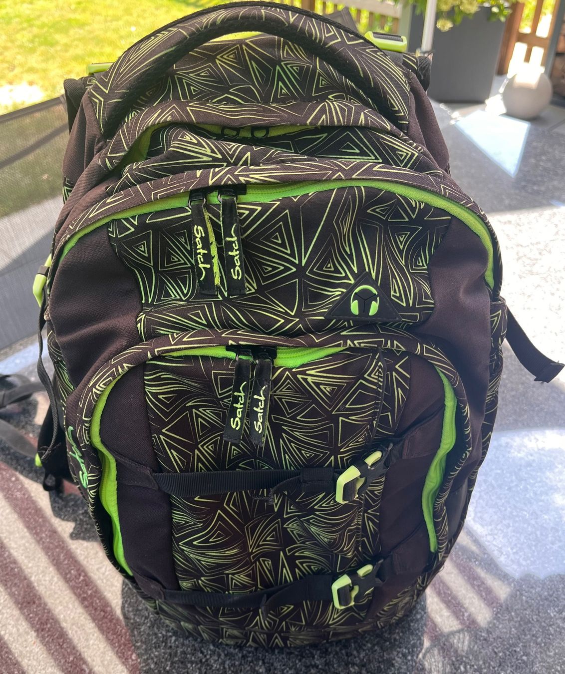 Satch Zaini: Satch Rucksack schwarz/grün – Usato da Effretikon venduto da Speedy074