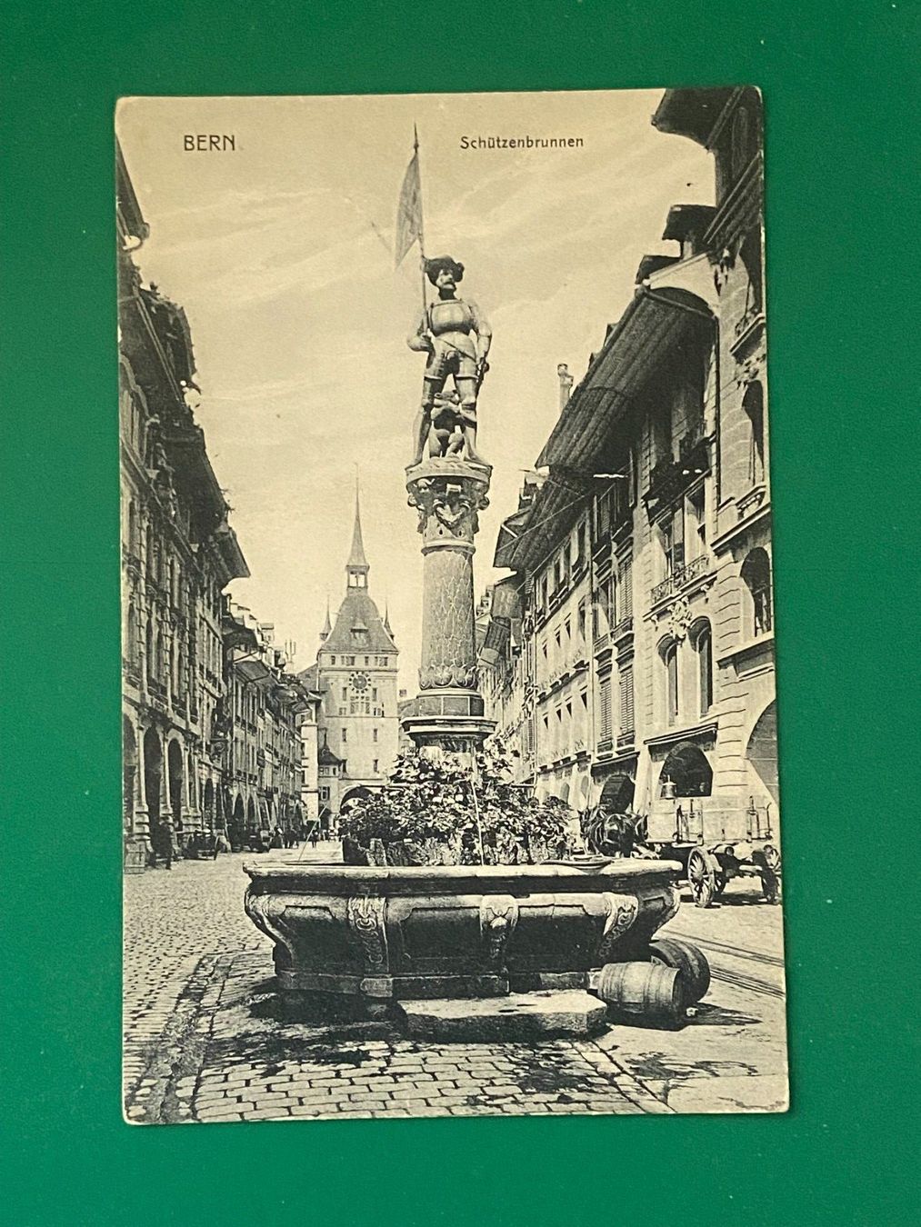 Cartoline postali: Bern - Schützenbrunnen – Usato da Steg VS venduto da danwer74