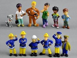 12 FEUERWEHRMANN SAM - FIGUREN - FIREMAN SAM MIT NORMAN