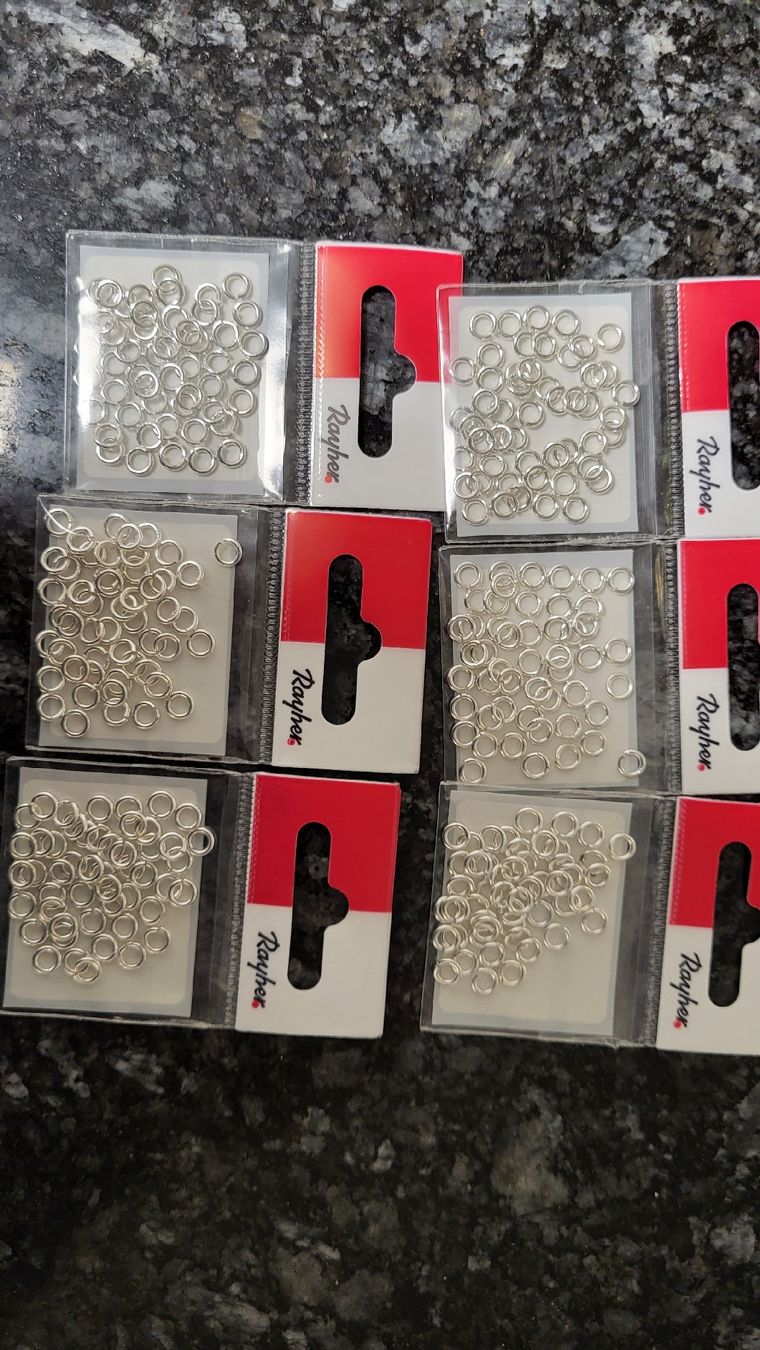 Perle (finte): 6 Pack Rayher Ringel, 5mm Durchmesser, 50 Stück, Bastelnähen – Nuovo e nell'imballaggio originale da Strengelbach venduto da maskil 2