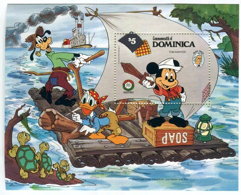 Tous les timbres: Block "Walt Disney. Micky Maus". Dominica. – Neuf avec emballage d'origine à Basel par Butsch5