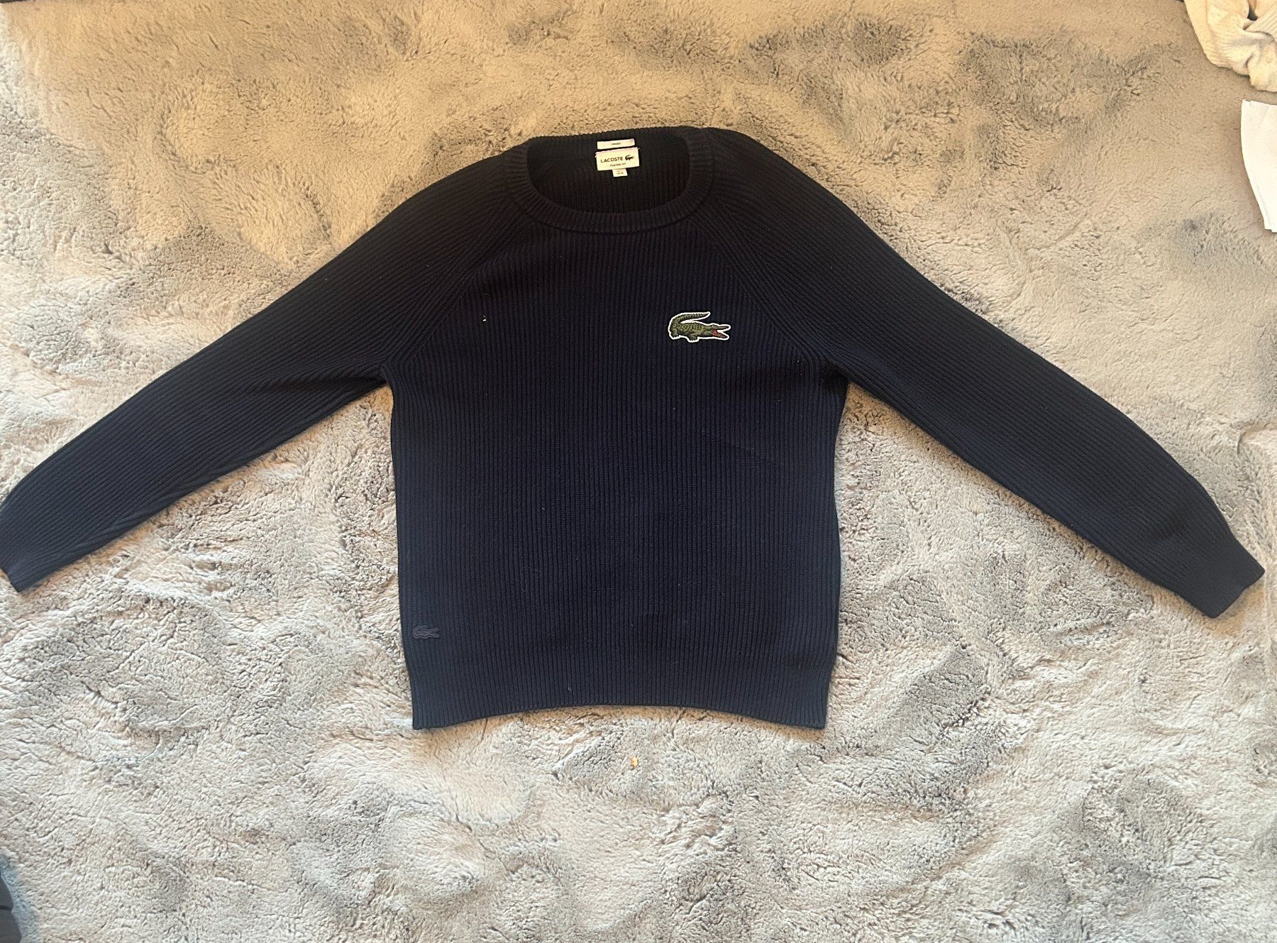 Lacoste Maglioni & Felpe: Lacoste Navy Blue Strickpullover (Big Logo) – Nuovo (secondo la descrizione) da Richterswil venduto da Favii 1