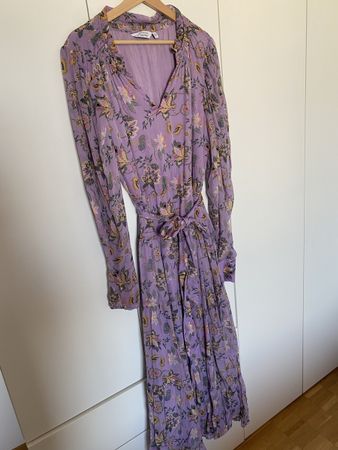 & Other Stories Lilac Floral Midi Dress -  EUR 40