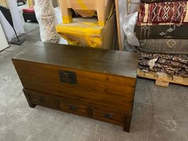 Grosse Holz Schatztruhe orientalisch