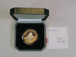 10 Fr. Bimetallmünze Matterhorn 2004, PP im Etui