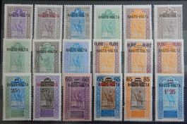 Obervolta Franz. Kolonie ex. Kat. 1-38 */gest. 1920/26