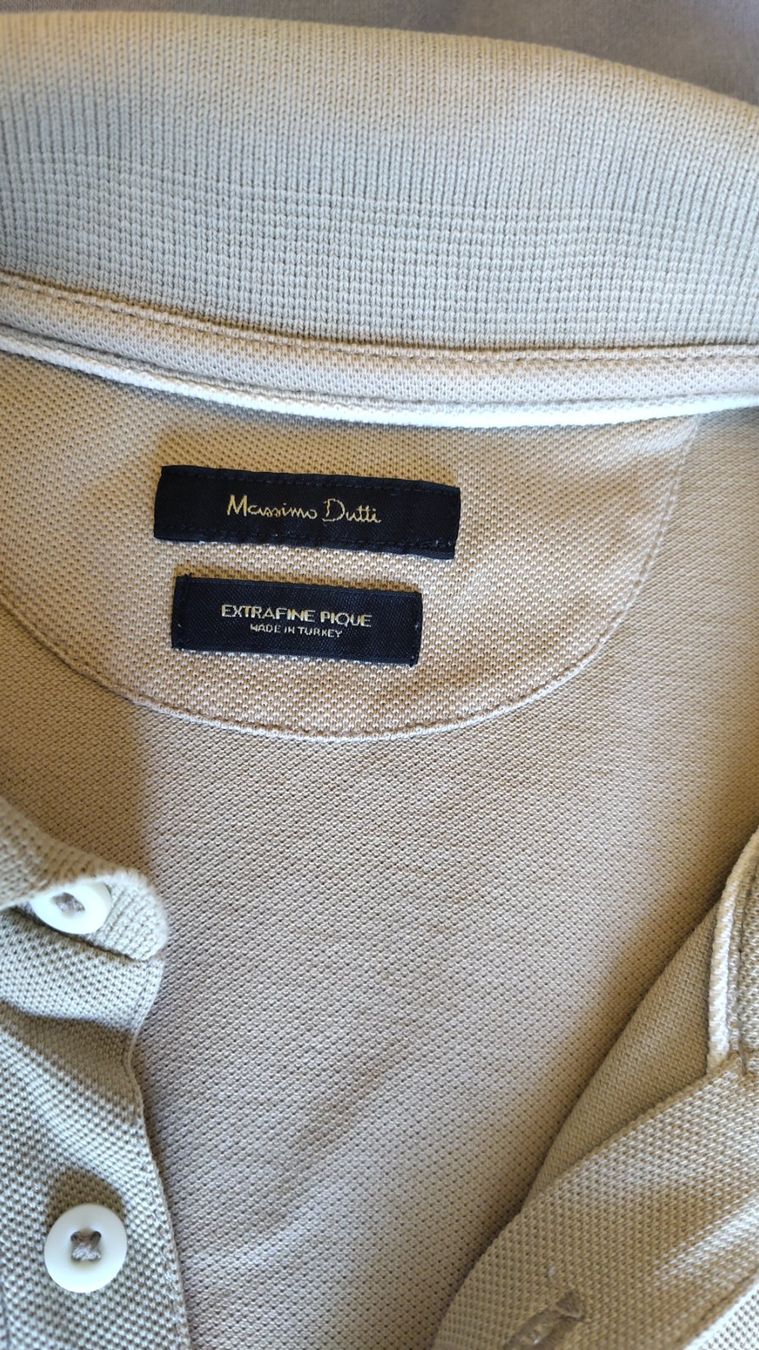 Polo-Shirts: Massimo Dutti Polo M Beige Extrafine Pique – Gebraucht aus Lausanne von SwissRunnerGuy 2