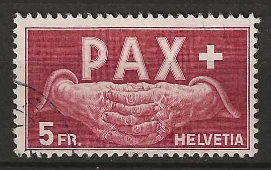 Tutti i francobolli: CH273 - Pax 5.- obl – Usato da Trélex venduto da Phil_Albert