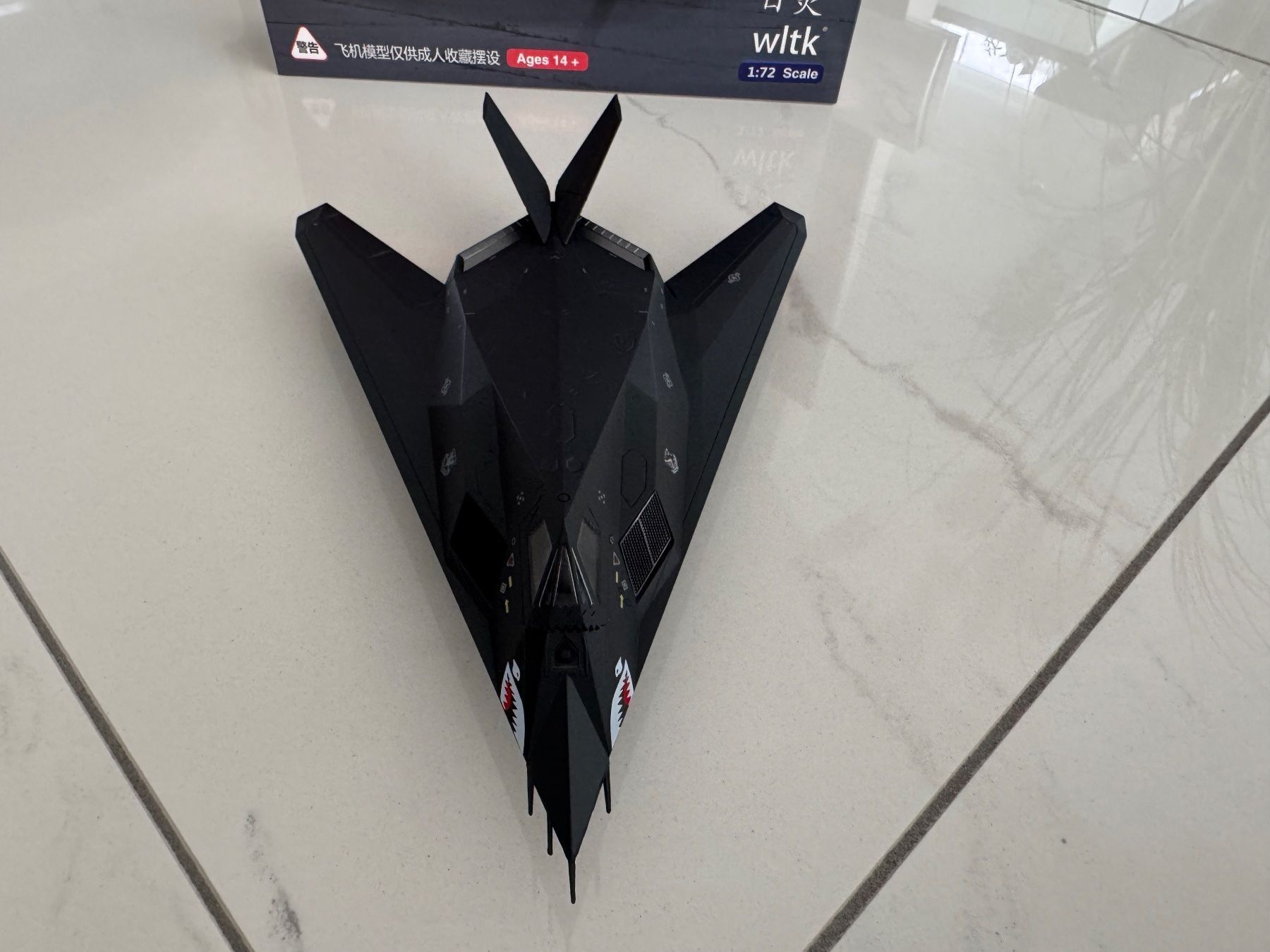 Modellbausätze & Standmodelle: F-117 Stealth-Flugzeugmodell - Diecast Kampfjet-Replik 1:72 – Neu (gemäss Beschreibung) aus Hünenberg See von Rroger911 3