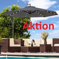 AKTION!  Sonnenschirm mit LED Beleuchtung 300cm Lieferung 2d