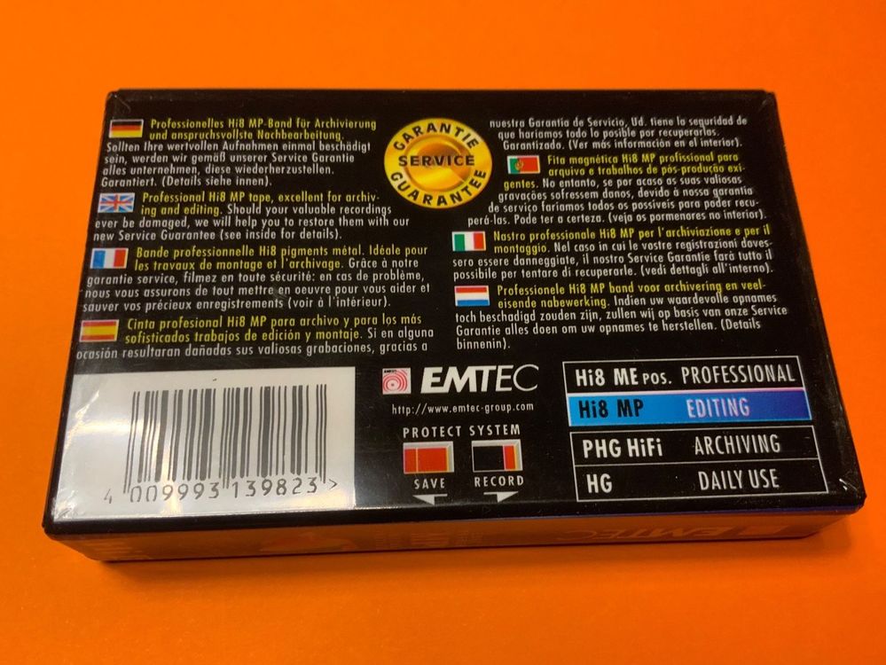 4 Stück Hi8 Camcorder Video Kassetten … NEU … Eingeschweißt Kaufen auf Ricardo