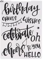 Neue Prägeschablone Geburtstag englisch