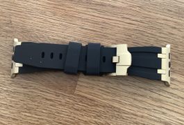 Apple Watch Armband, Schwarz/Gold, Neuwertig, 42/44/45mm