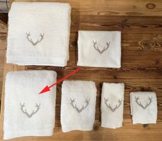 2 Stück Frottee-Duschtuch Weiss, 70x140 cm von Pure