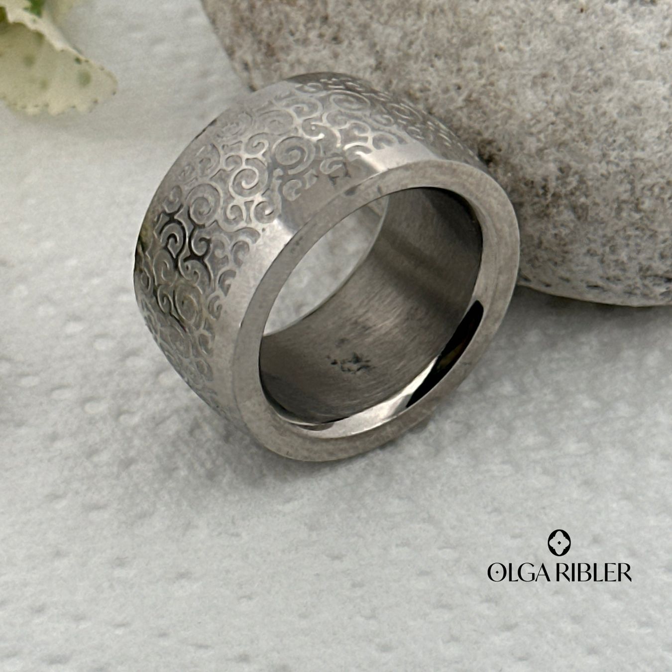 Olga Ribler Anelli: Massiver Ring Edelstahl - matt - Grösse 57 – Nuovo (secondo la descrizione) da Luzern venduto da Schmuckoutlet 6