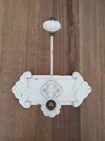 Garderobenhaken, Haken weiss Porzellan Shabby Chic Landhaus