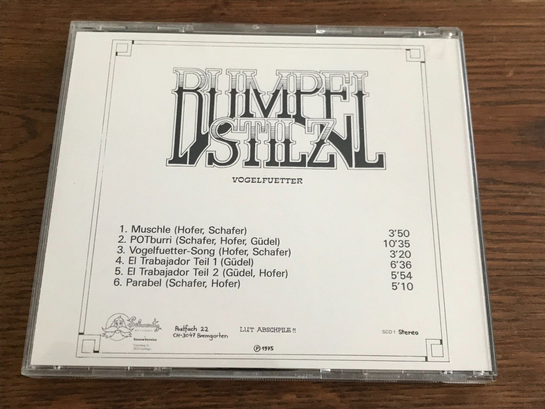 CD: RUMPELSTILZ - Vogelfuetter – Usato da Buchs AG venduto da Archie 1