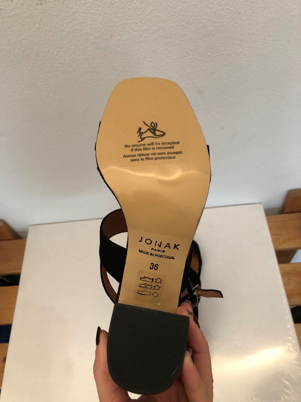 Jonak Scarpe da donna: sandales en velours noir Jonak – Nuovo e nell'imballaggio originale da Lausanne venduto da emm_sc77 4