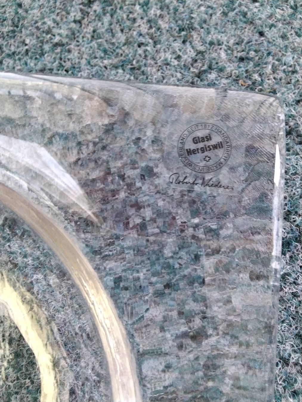 Glasi Hergiswil Ciotole: HERGISWILER GLAS SCHALE  – Usato da Biel/Bienne venduto da dasi3 1
