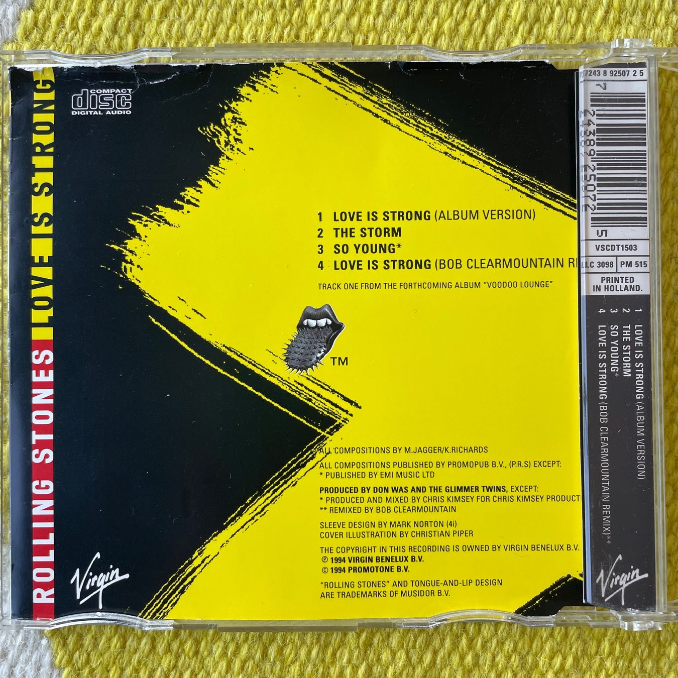 CD: ROLLING STONES-SINGLE LOVE IS STRONG – Usato da Rorschacherberg venduto da CD-Roli 1