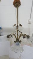 Deckenleuchte 3-armig Jugendstil messing