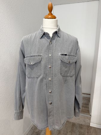 Harley-Davidson Herrenhemd Grau – 100 % Baumwolle - Gr. L