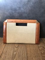 René Reveur sac vintage en daim et cuir serpent