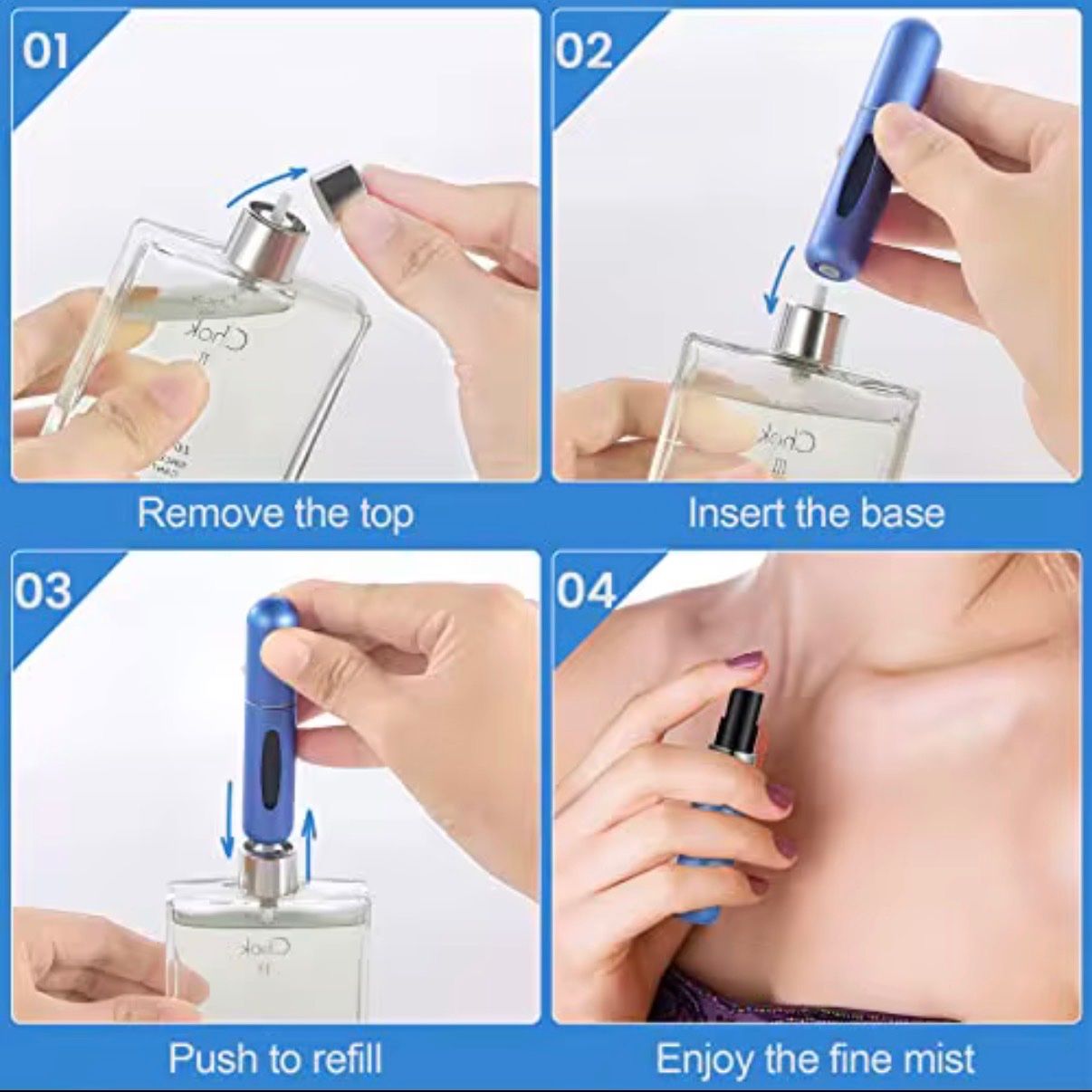 Profumi & Eau de Toilette: Parfum Abfüller 5ml Schwarz oder Silber – Nuovo e nell'imballaggio originale da Mühledorf BE venduto da ericgrunder_12 6