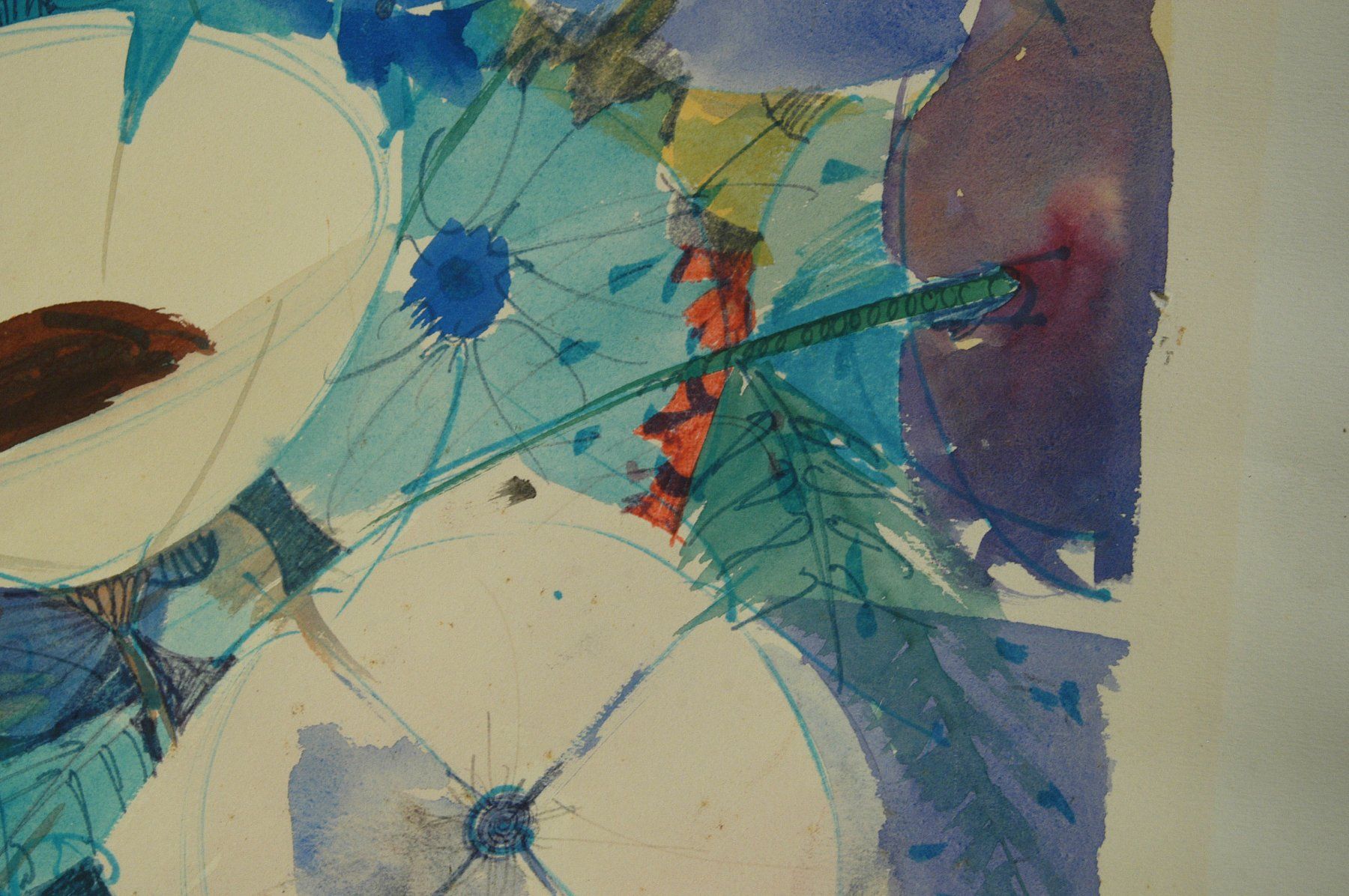 Dipinti: Levied Blumen mit Vase Aquarell – Usato da Herisau venduto da Wisen 3